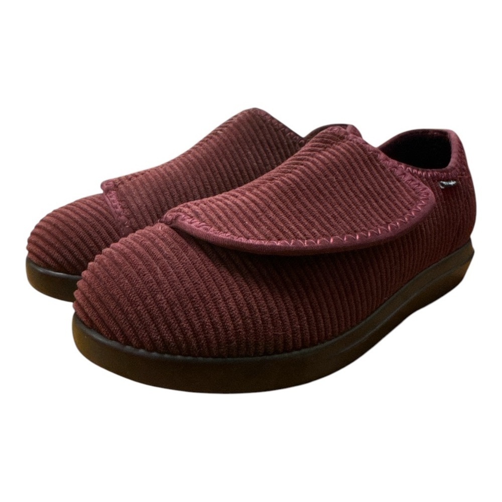 Propet Red Loafers with Velcro Strap and Cushioned Comfort